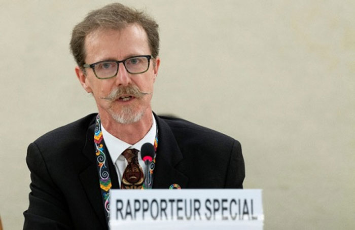  Relator de la ONU pide a Bolivia dejar de perseguir a defensores de derechos y cambiar la economía extractivista