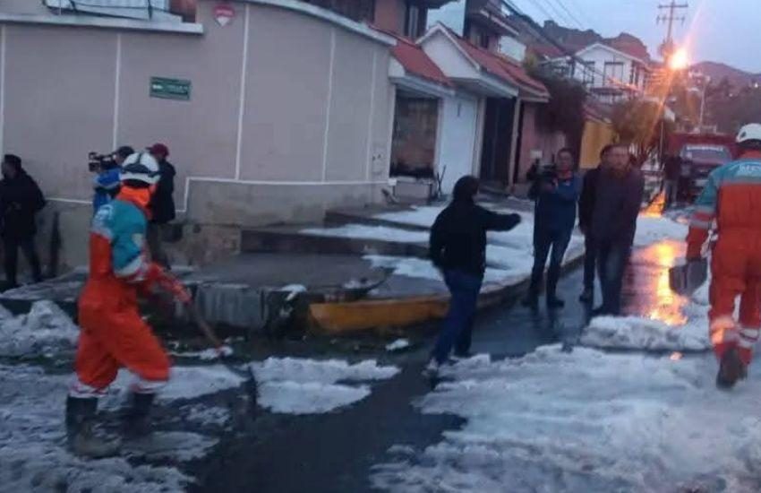  ¡S.O.S. BAJO EL HIELO! LA PAZ EN ALERTA MÁXIMA TRAS BRUTAL GRANIZADA