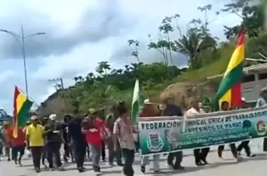  ¡CERCO INDÍGENA A LA PAZ! LA MARCHA DE PANDO Y BENI LLEGARÁ EN CINCO DÍAS